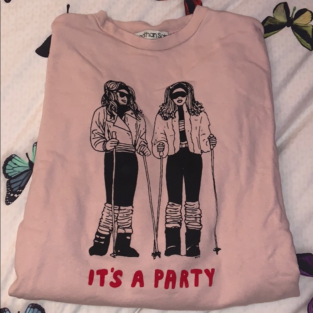 Pink Jonathon saint crewneck